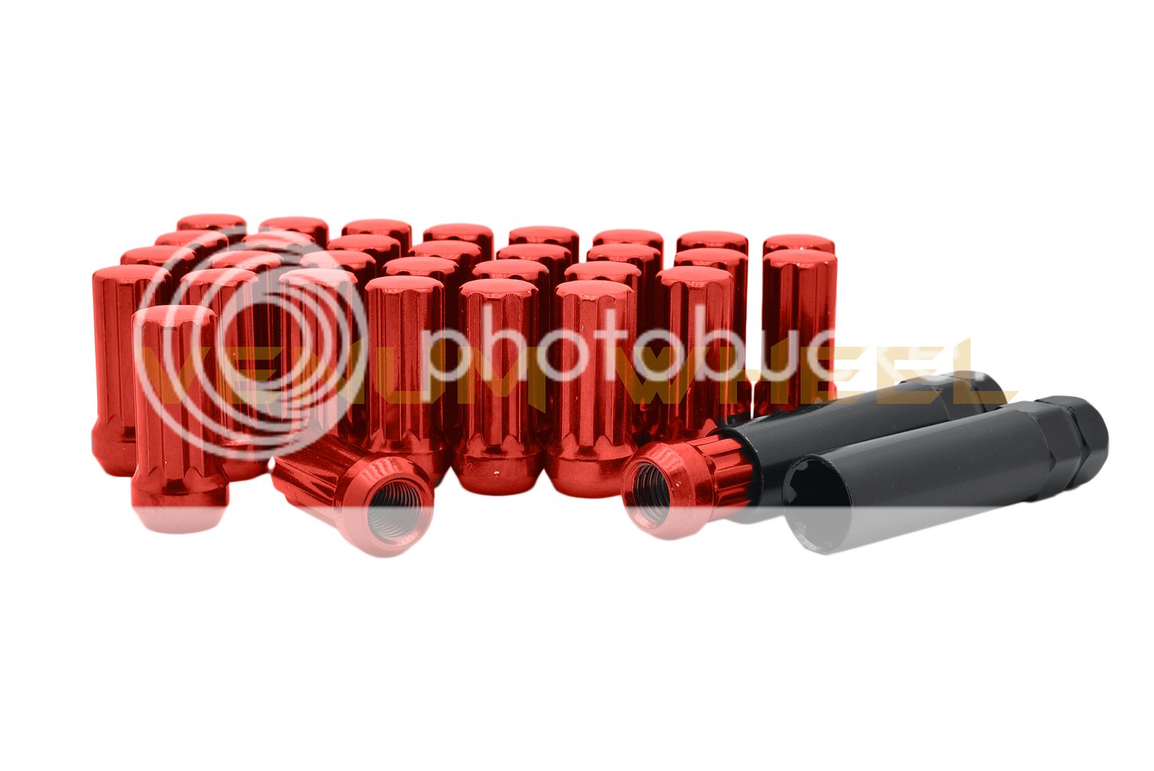 24Pc M14x1.5 Red Spline Lug Nut Kit W/ 2 Keys Included Fits 6x5.5 Bolt Pattern eBay